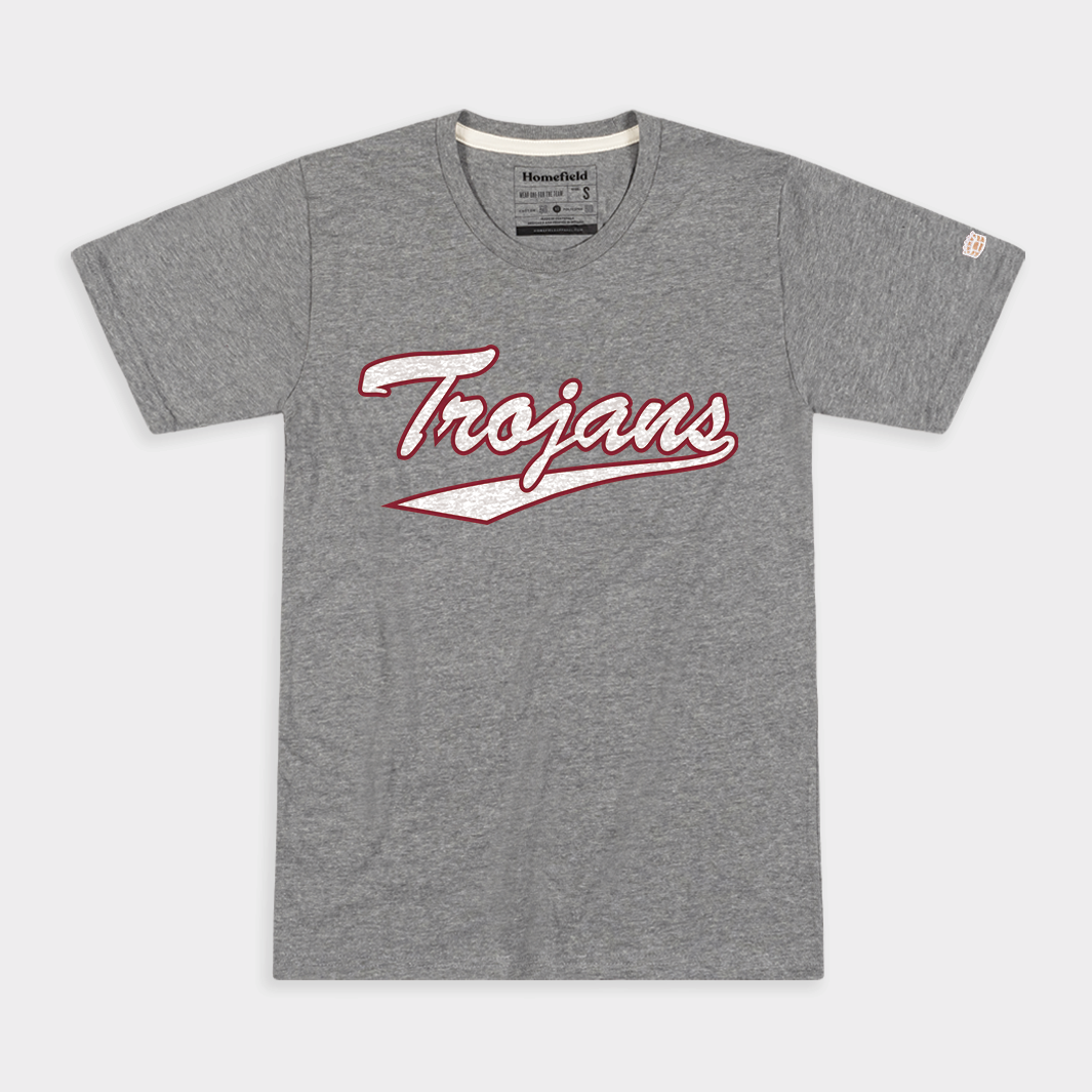 Troy Trojans Baseball Script Tee