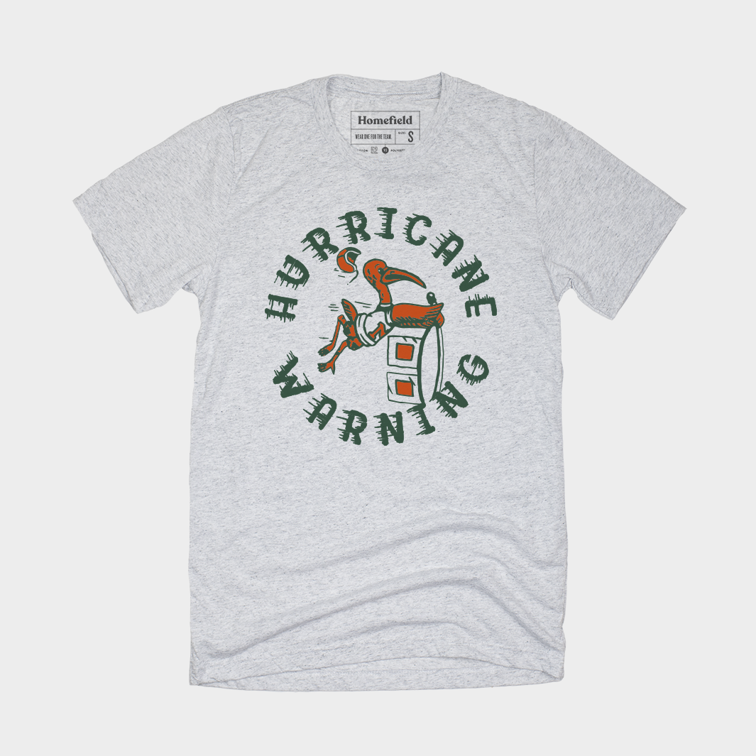 Vintage Miami Hurricane Warning Tee