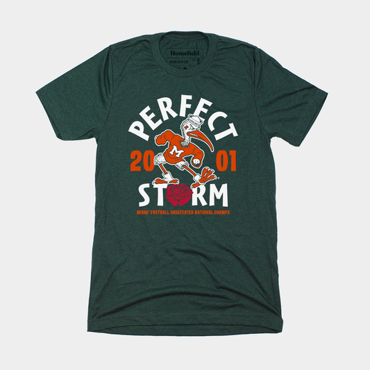 2001 Miami Football Retro National Champs Tee