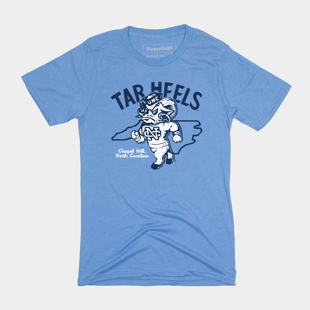 Retro Tar Heels Carolina Blue Tee