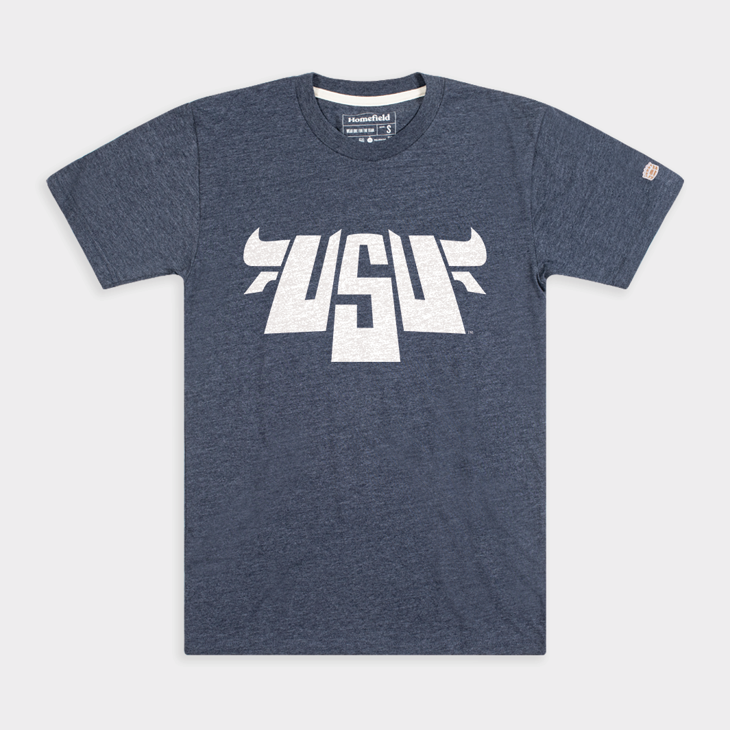 Vintage Utah State Bull Logo Tee
