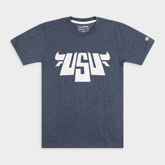 Vintage Utah State Bull Logo Tee