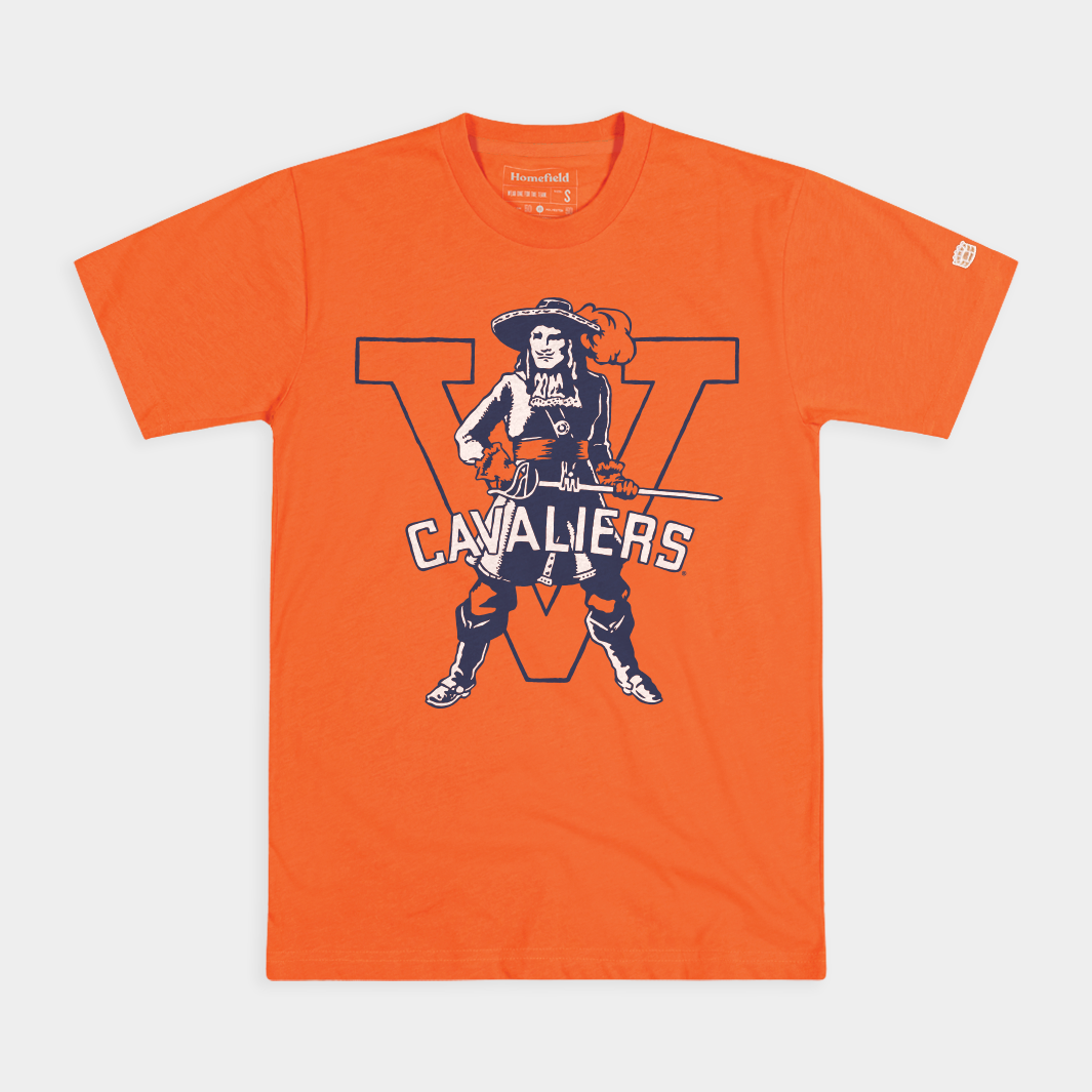 UVA Cavaliers Vintage Mascot and Block "V" Tee