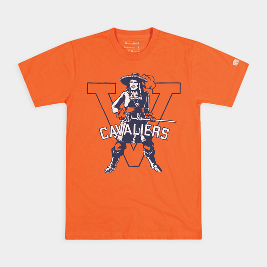 UVA Cavaliers Vintage Mascot and Block "V" Tee