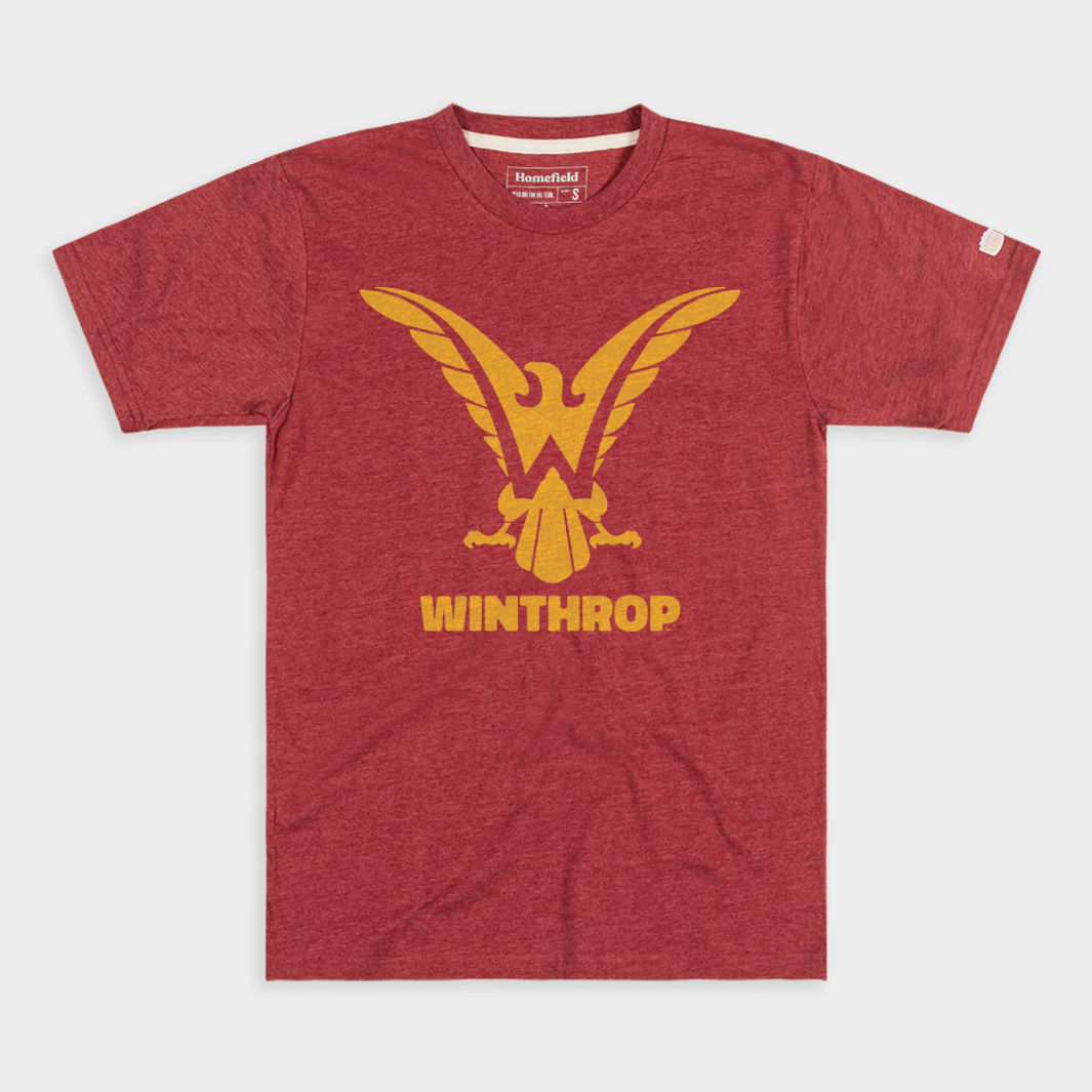 Vintage Garnet Winthrop Eagles Tee