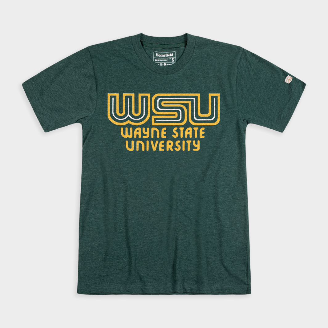 Wayne State WSU Vintage Wordmark Tee
