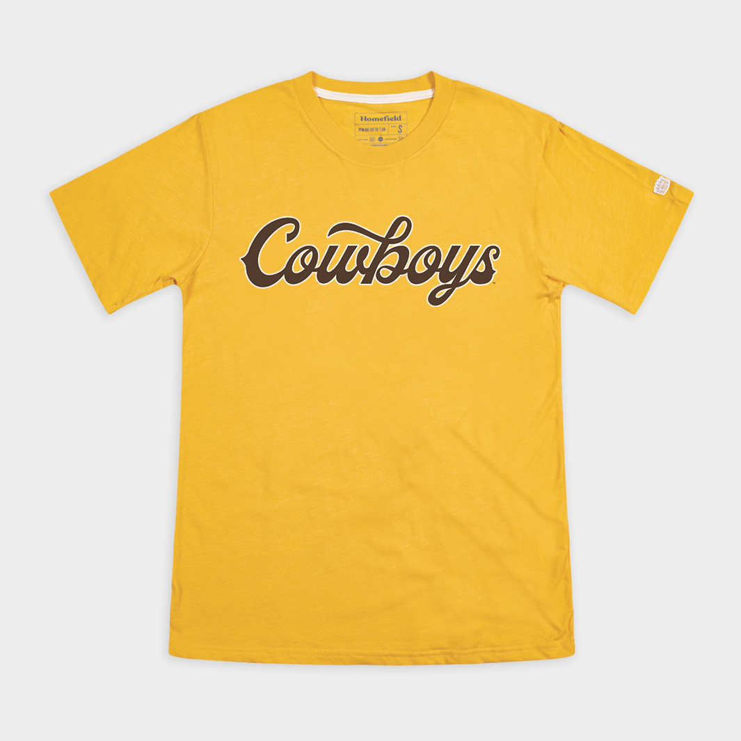 Wyoming Cowboys Basketball Script Tee