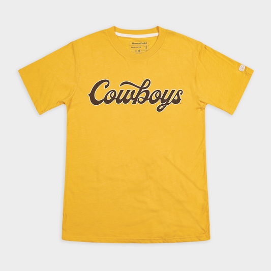 Wyoming Cowboys Basketball Script Tee