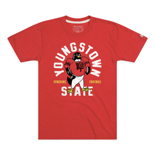 Youngstown State Penguins 1970s Football Tee