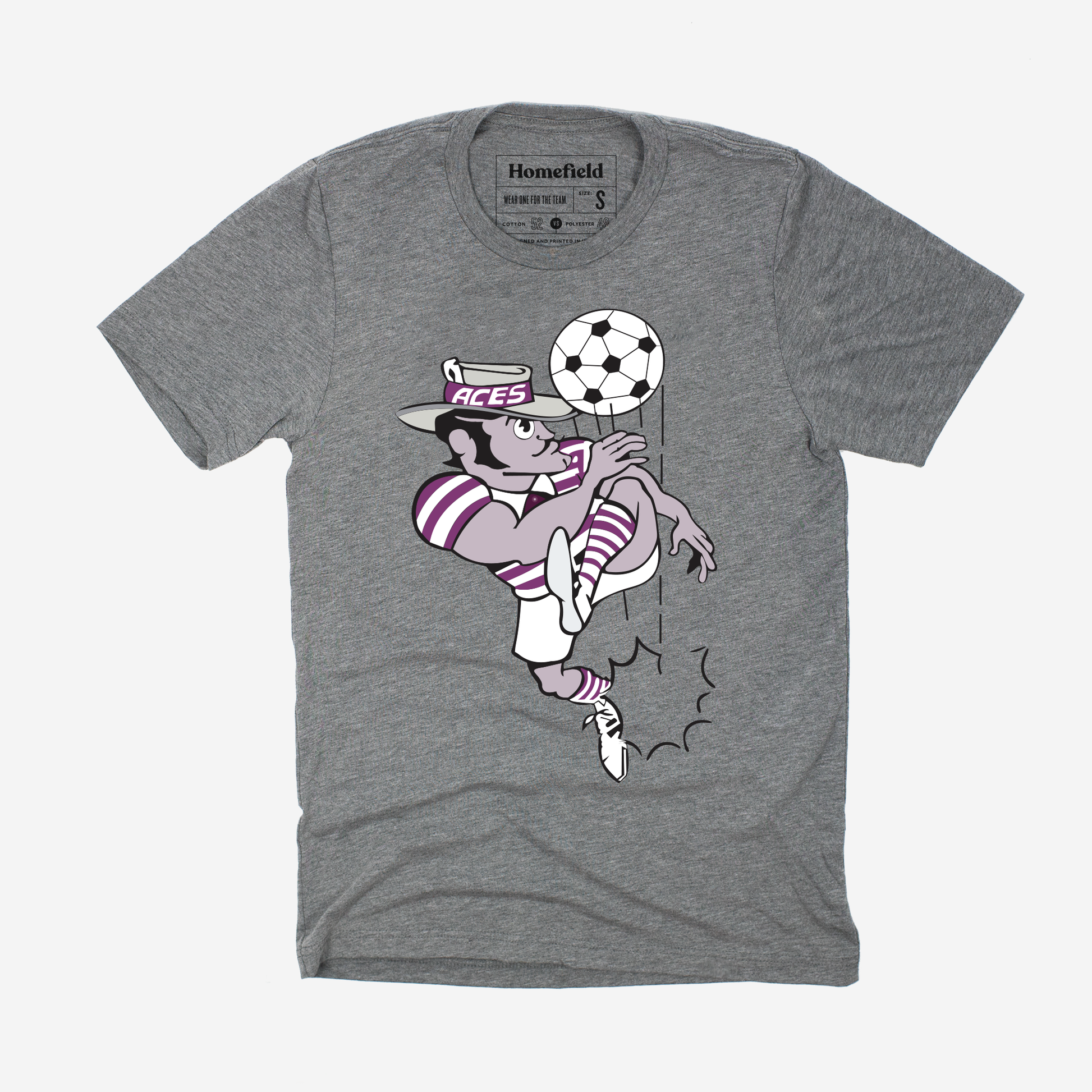 Vintage Ace Purple Soccer Tee