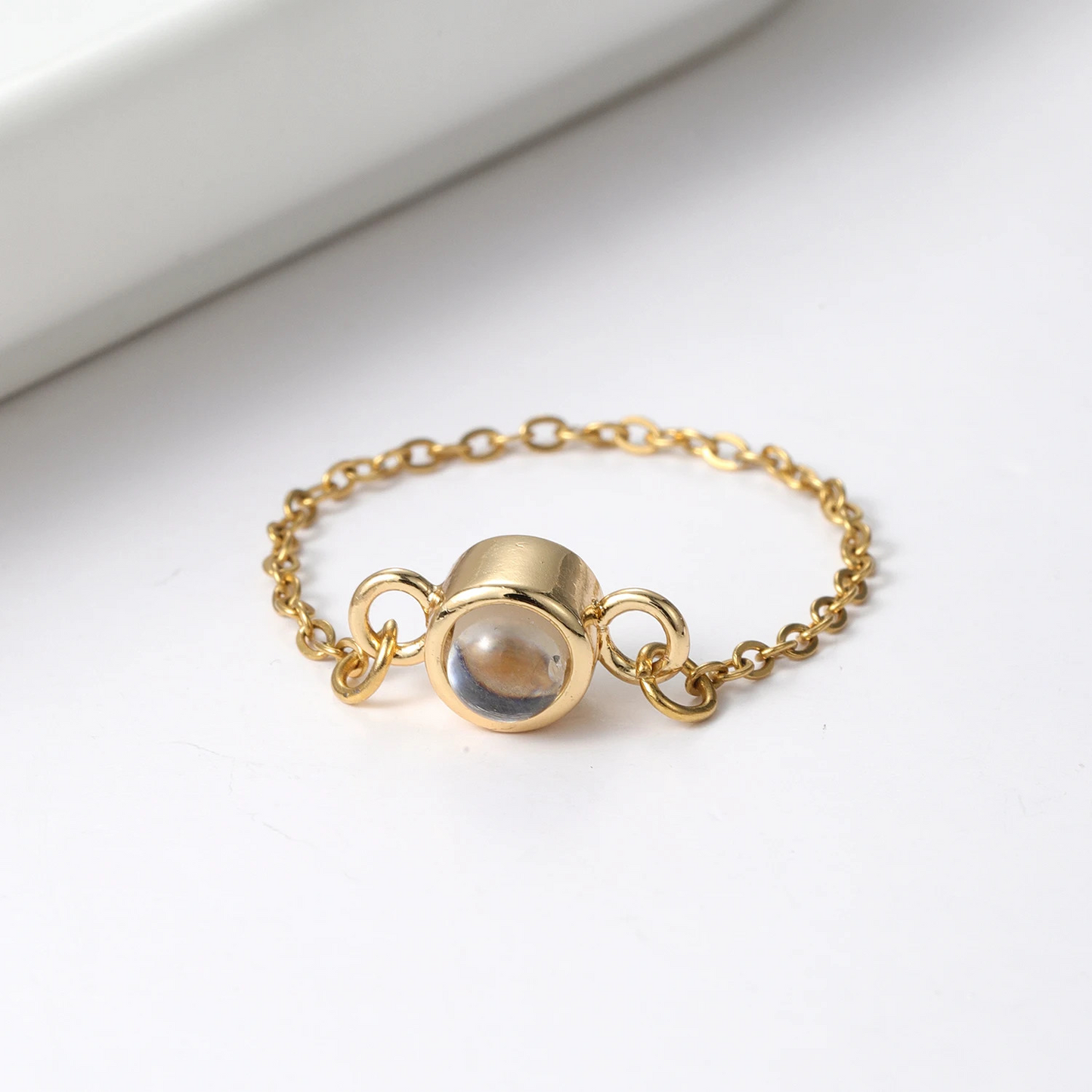 Personalized Photo Projection Ring for Women Custom Jewelry Gift