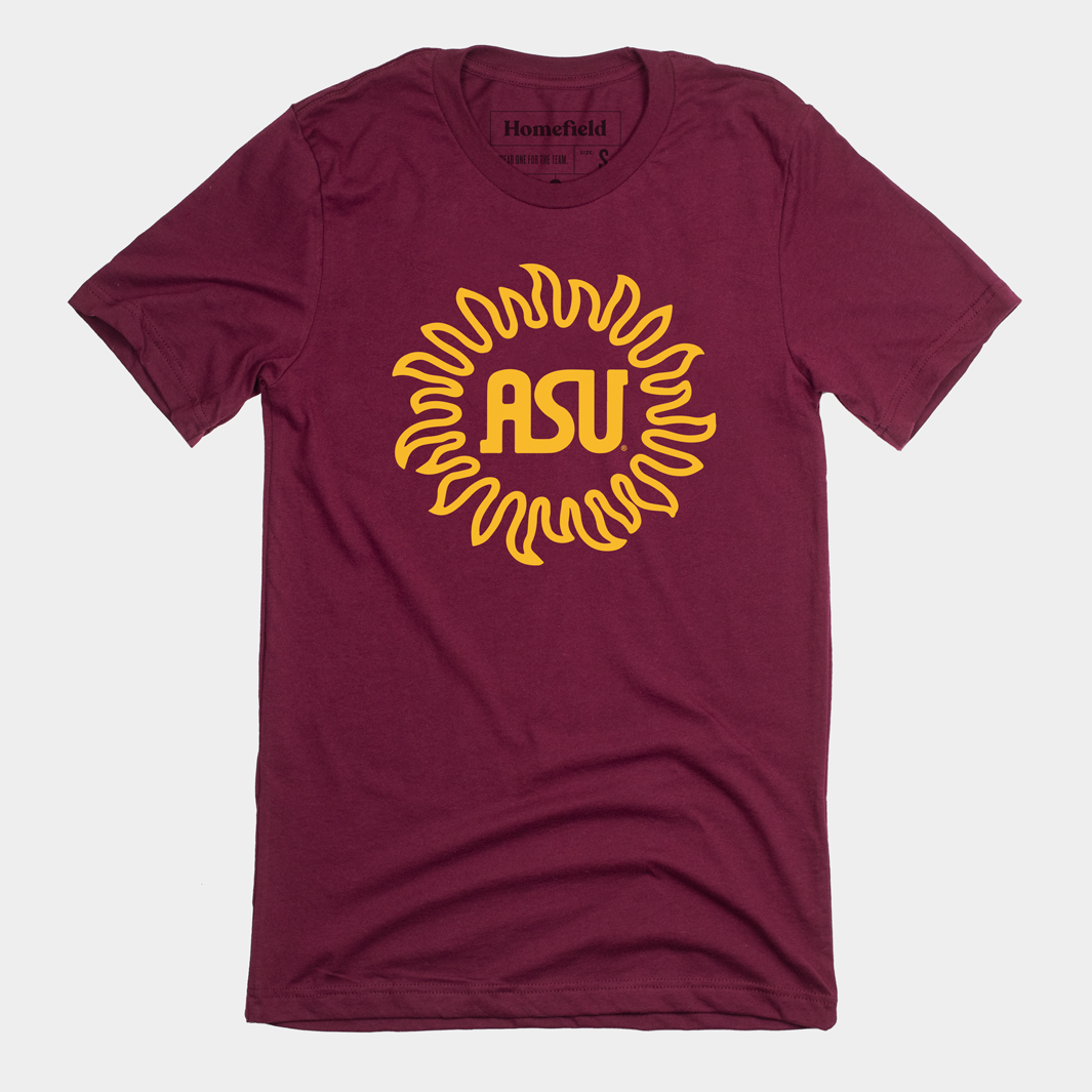 Vintage ASU Sunburst Maroon Tee