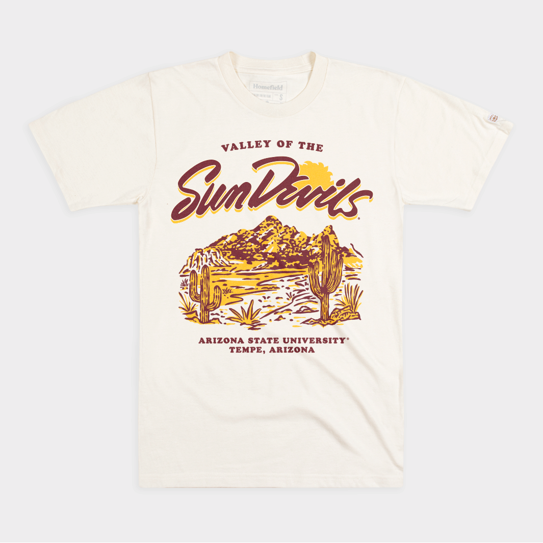 ASU "Valley of the Sun Devils" Throwback Tee