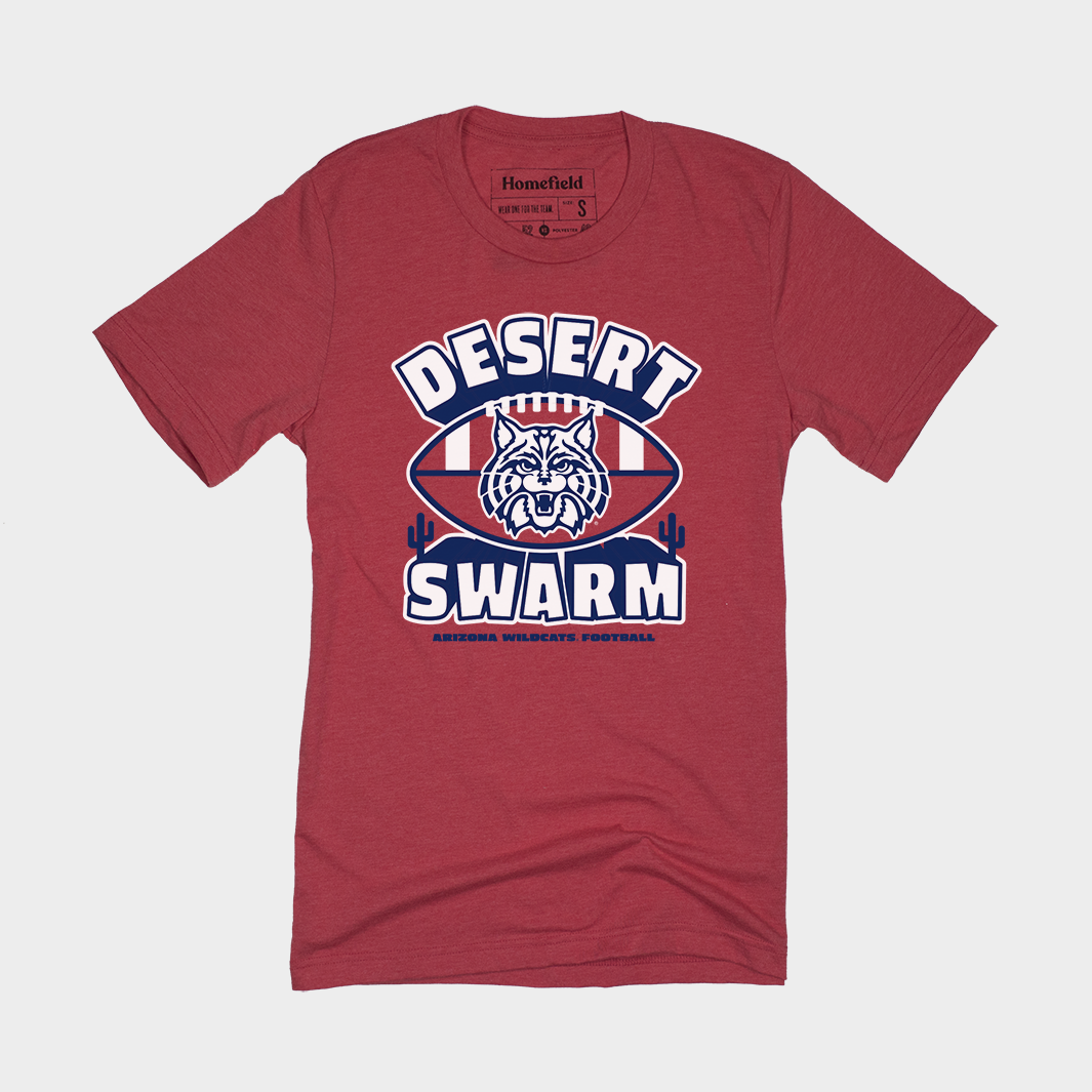 Retro Arizona Desert Swarm Football Tee