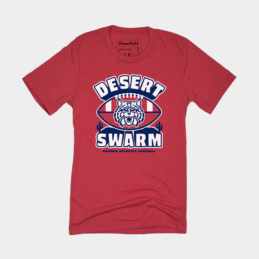 Retro Arizona Desert Swarm Football Tee