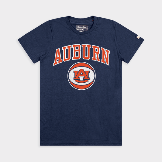 Auburn Tigers Basketball 1980s Warmup Wordmark Tee