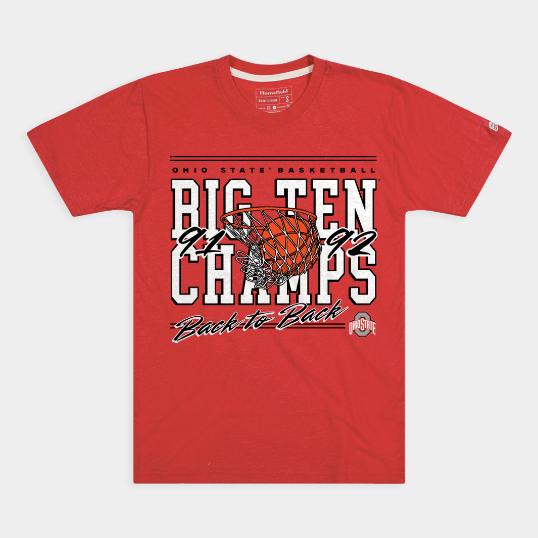 OSU Basketball 1991-92 Back-to-Back Big Ten Champs Tee