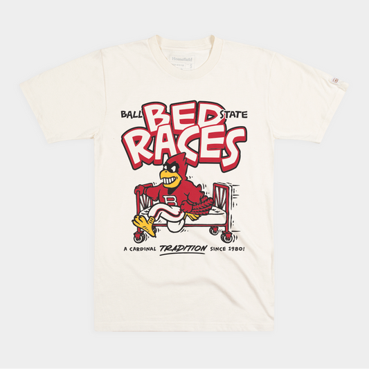 Ball State Bed Races Retro Tee