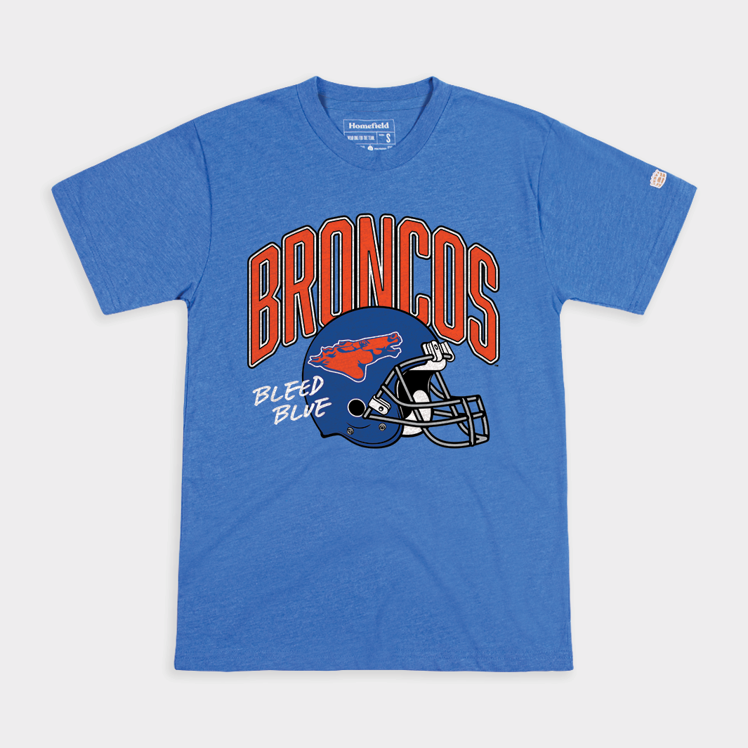 Boise State Broncos 1970s Football Helmet Tee