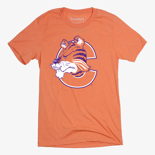 Vintage Clemson Tigers Logo Tee