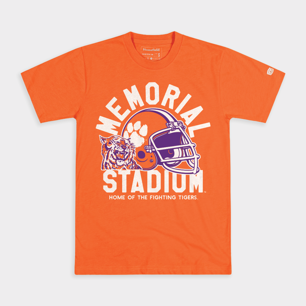 Clemson 55th Anniversary Tiger Paw Football Tee