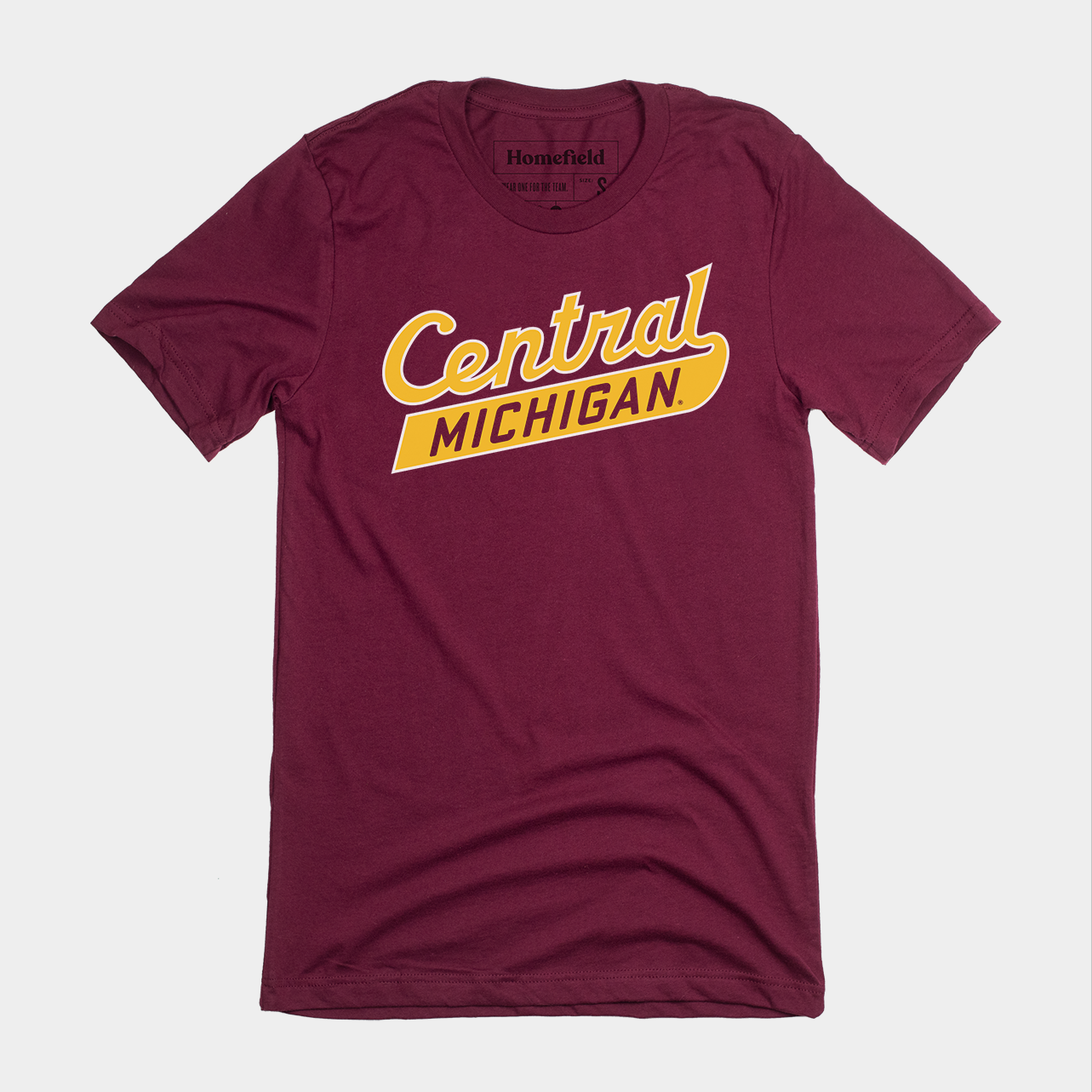 Central Michigan Baseball Script Tee