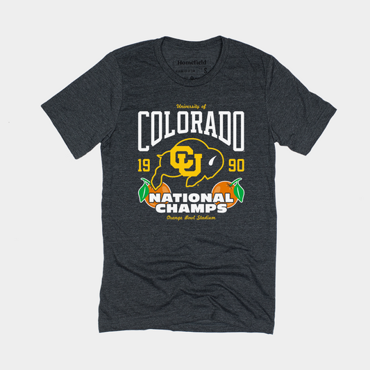 Vintage 1990 Colorado Football National Champs Tee