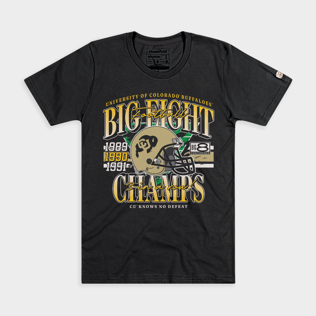 Colorado Football Three-Peat Big 8 Champs Tee