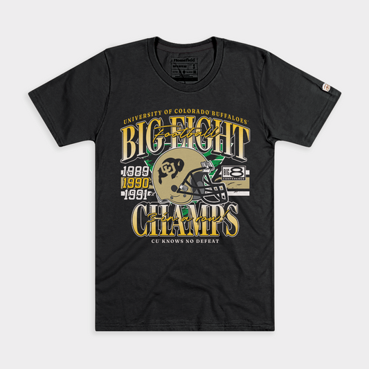 Colorado Football Three-Peat Big 8 Champs Tee