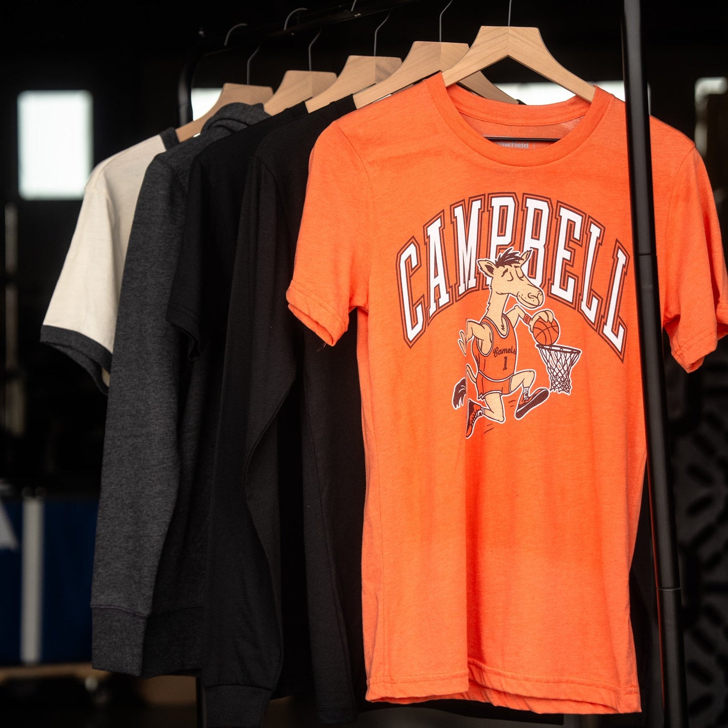 Campbell Fighting Camels Basketball Retro Mascot Tee