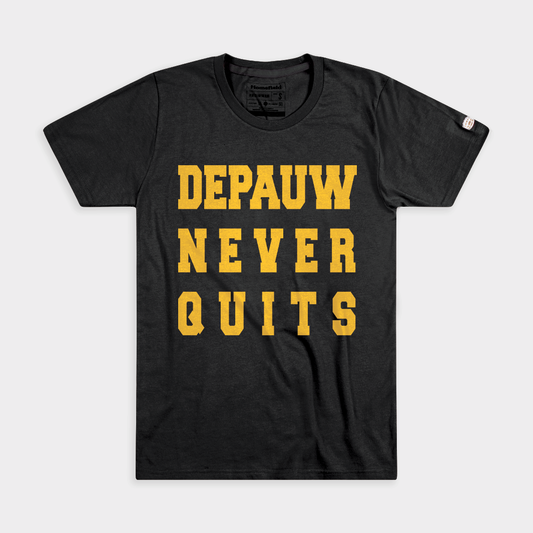 DePauw Never Quits Tee