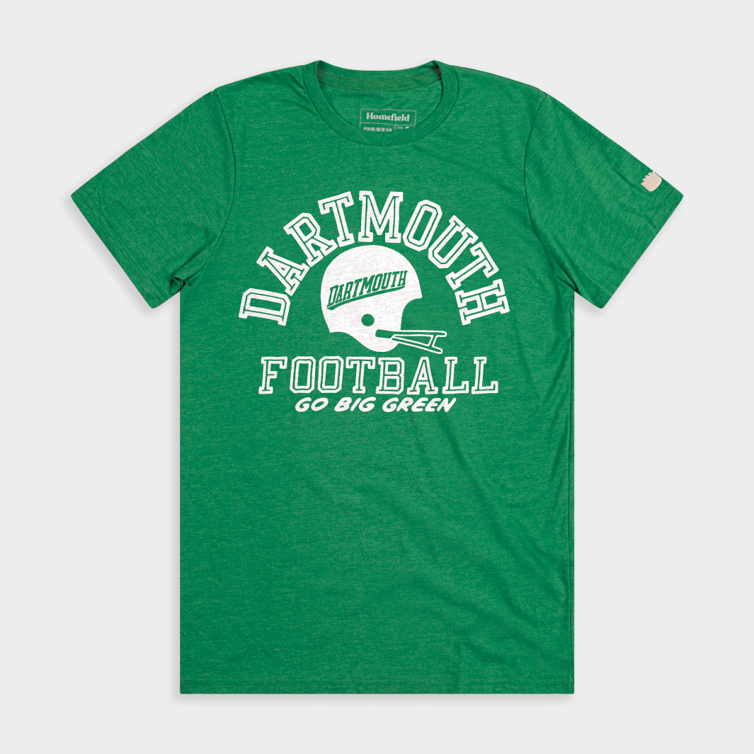 Dartmouth Big Green Football Vintage Helmet Logo Tee