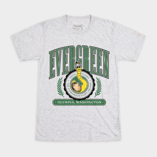 The Evergreen State College Geoducks Throwback Crest Tee