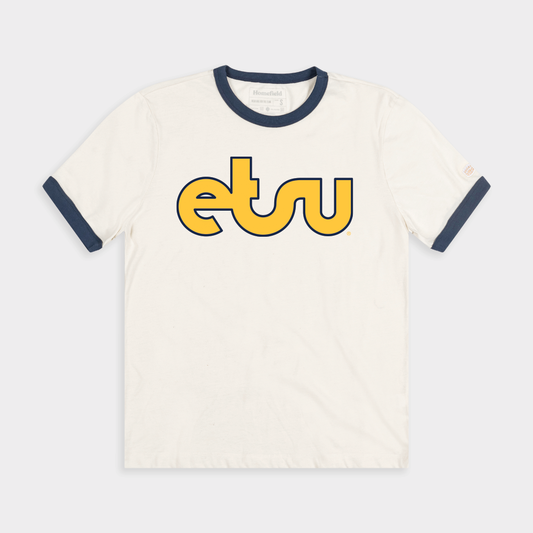 Retro ETSU Logo Ringer Tee