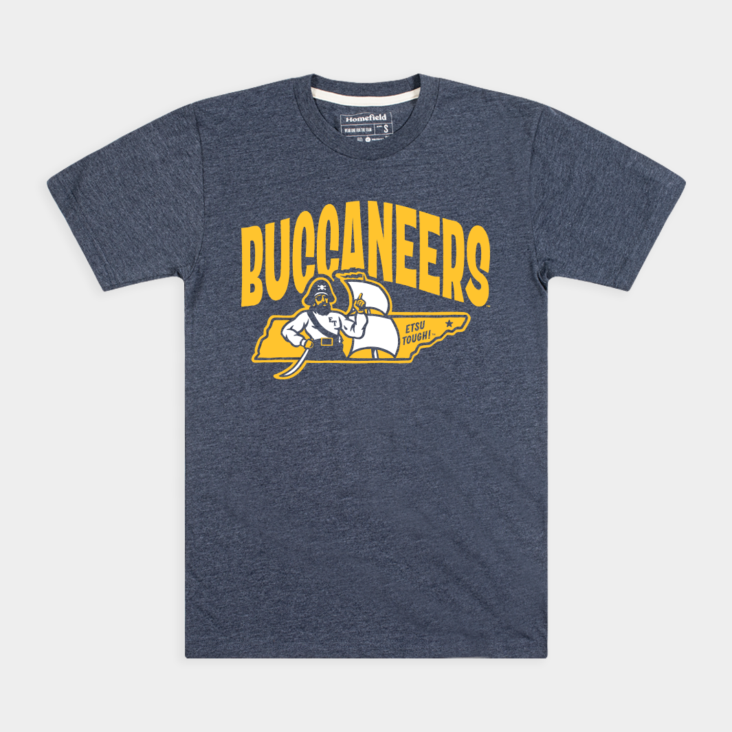 Retro Buccaneers "ETSU Tough!" Tee