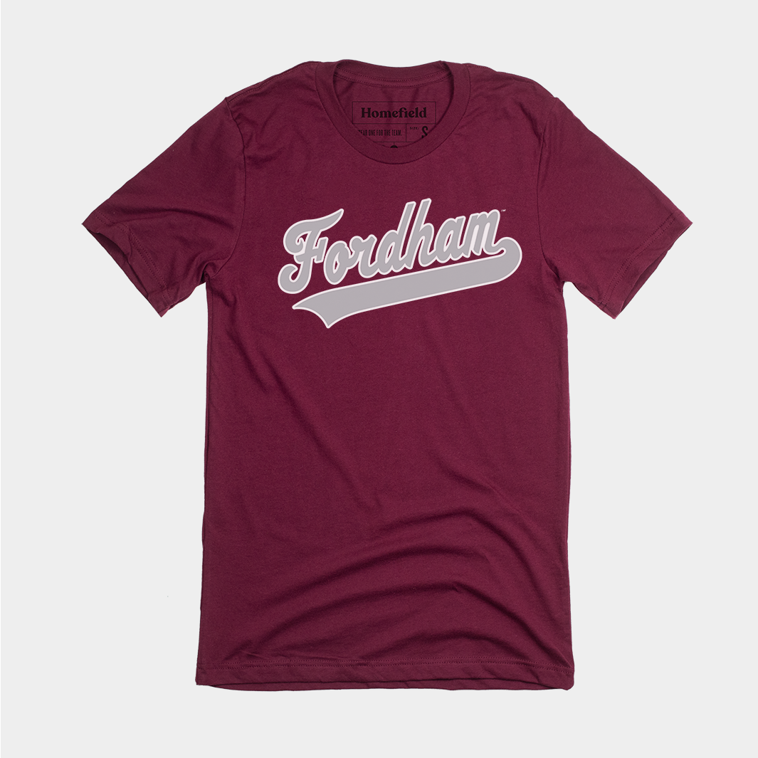 Fordham Baseball Script Tee