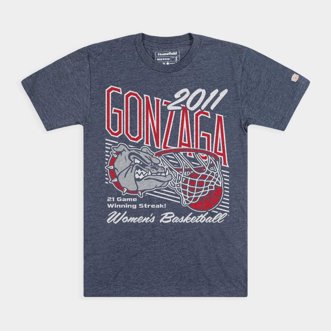 Gonzaga Women's Basketball 2011 Win Streak Tee
