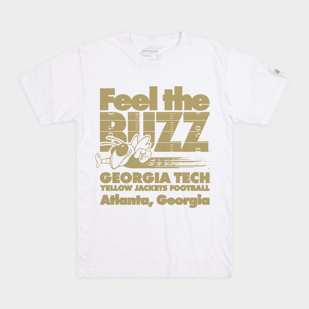 Georgia Tech "Feel the Buzz" Football Tee
