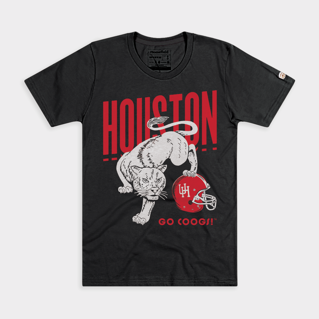 Throwback Houston Cougars Football Tee