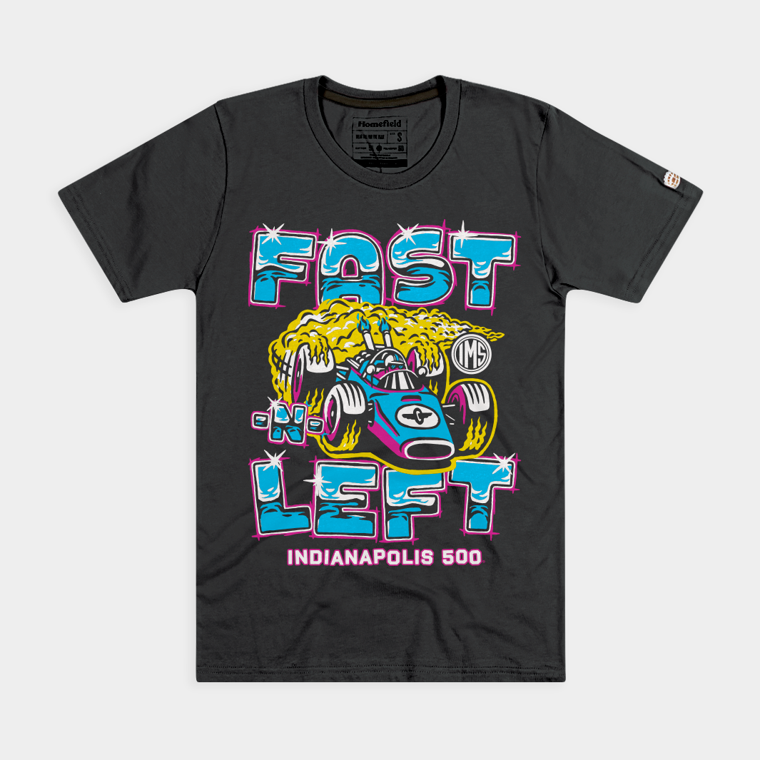 Indianapolis 500 "Fast N Left" Vintage Tee
