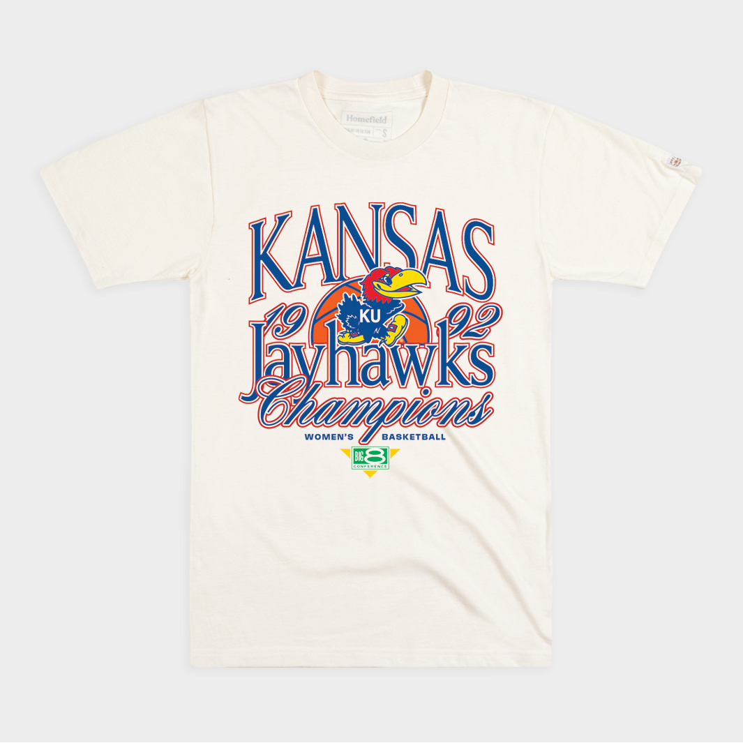 Kansas Women's Basketball 1992 Big 8 Champs Tee