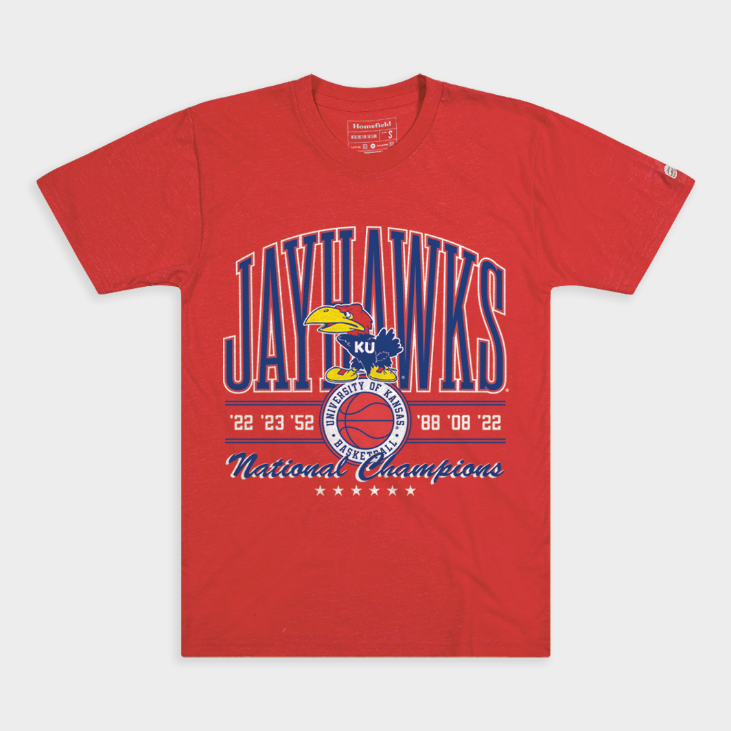 Kansas Men's Basketball National Championships Tee