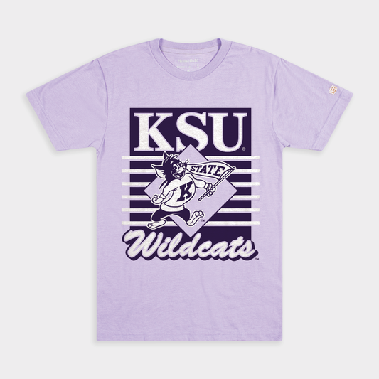 Kansas State Wildcats Vintage-Inspired Lavender Tee