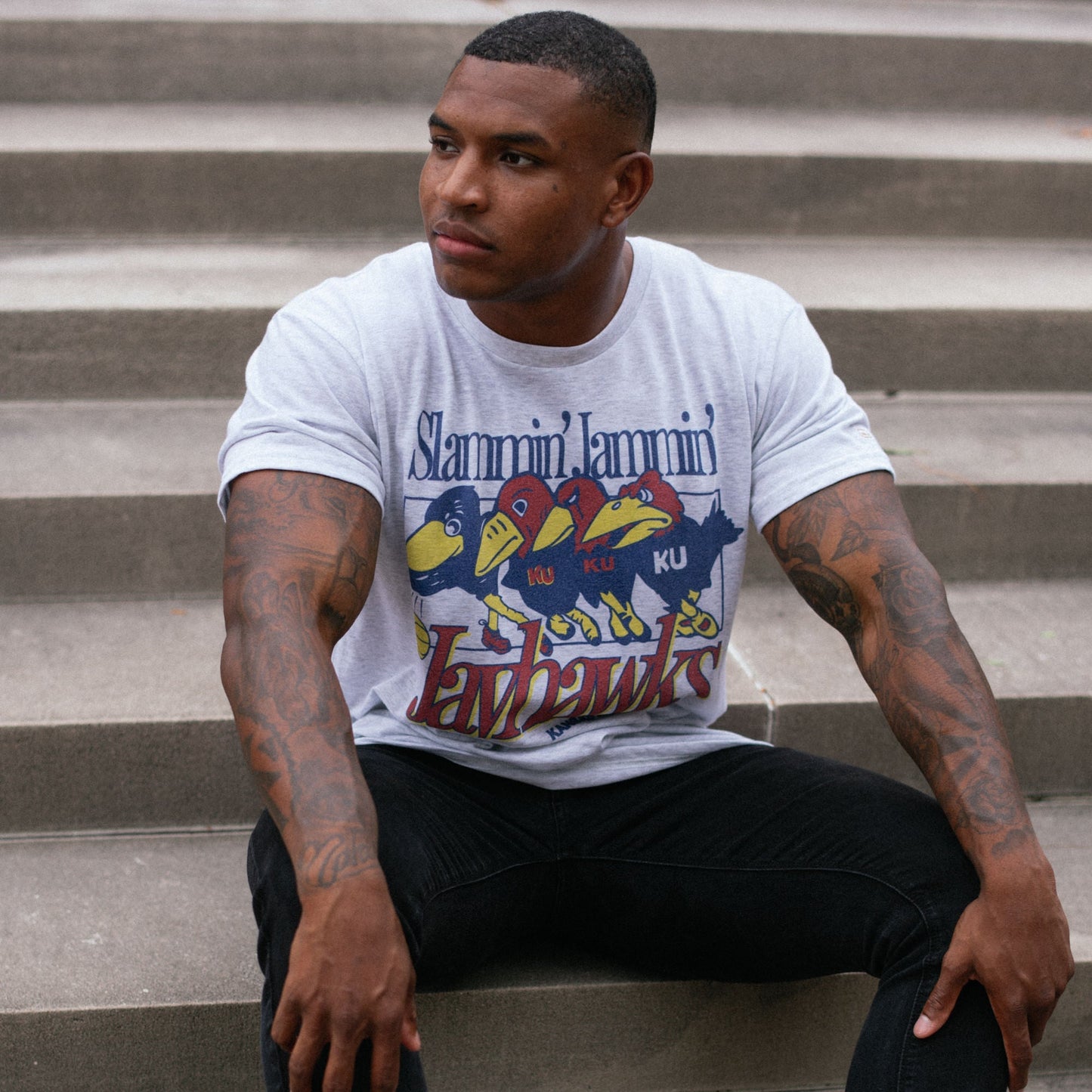 Vintage "Slammin' Jammin' Jayhawks" Tee