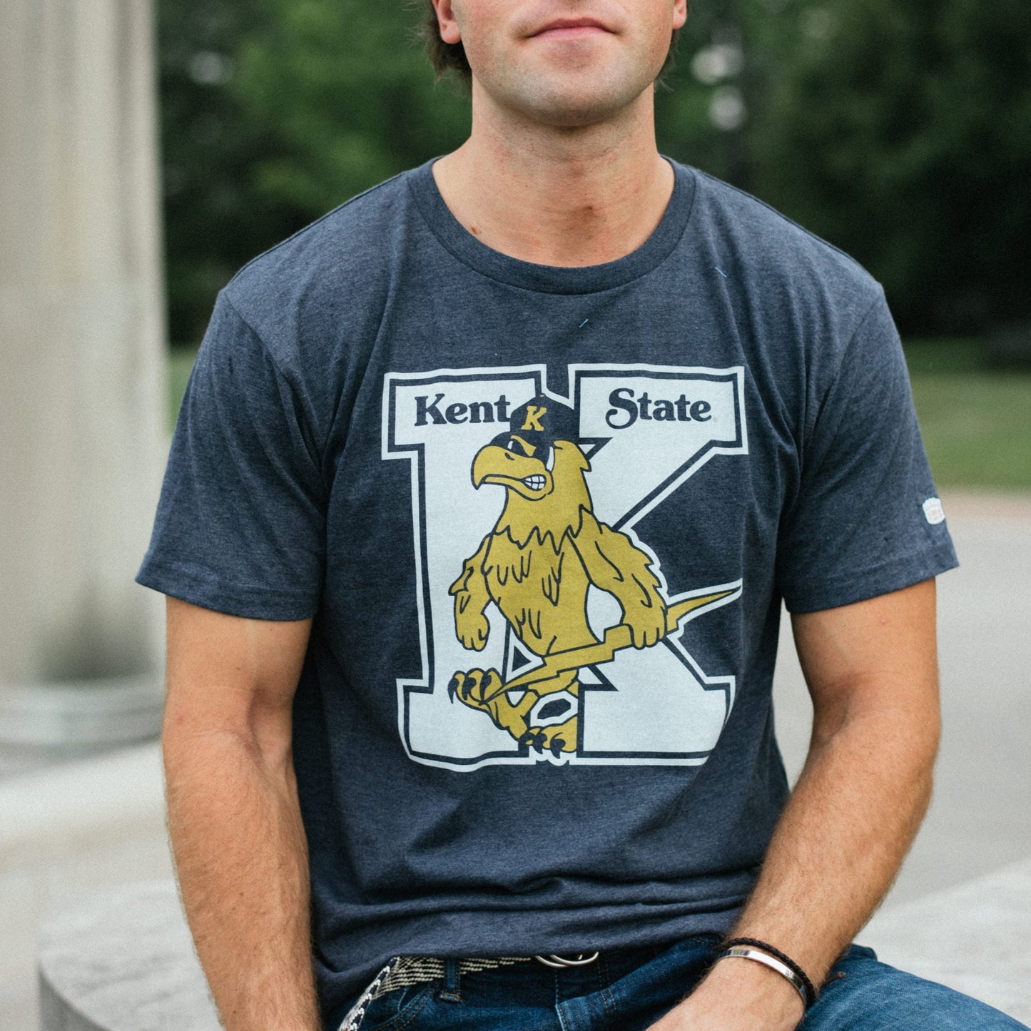 Kent State Vintage Eagle Mascot Tee