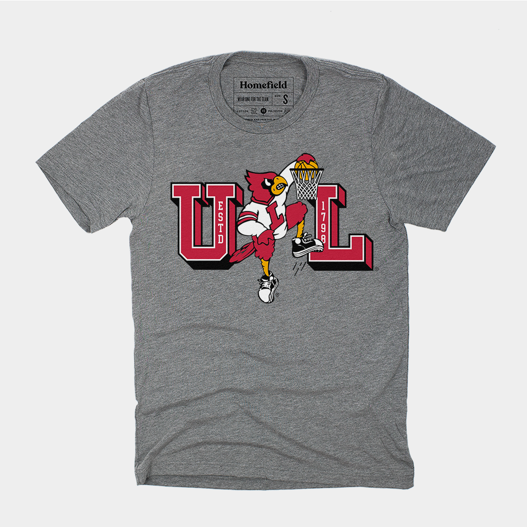 Louisville Dunking Cardinal Tee