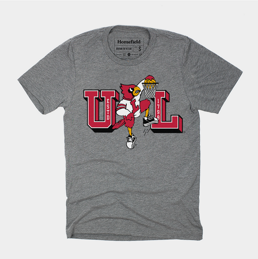 Louisville Dunking Cardinal Tee