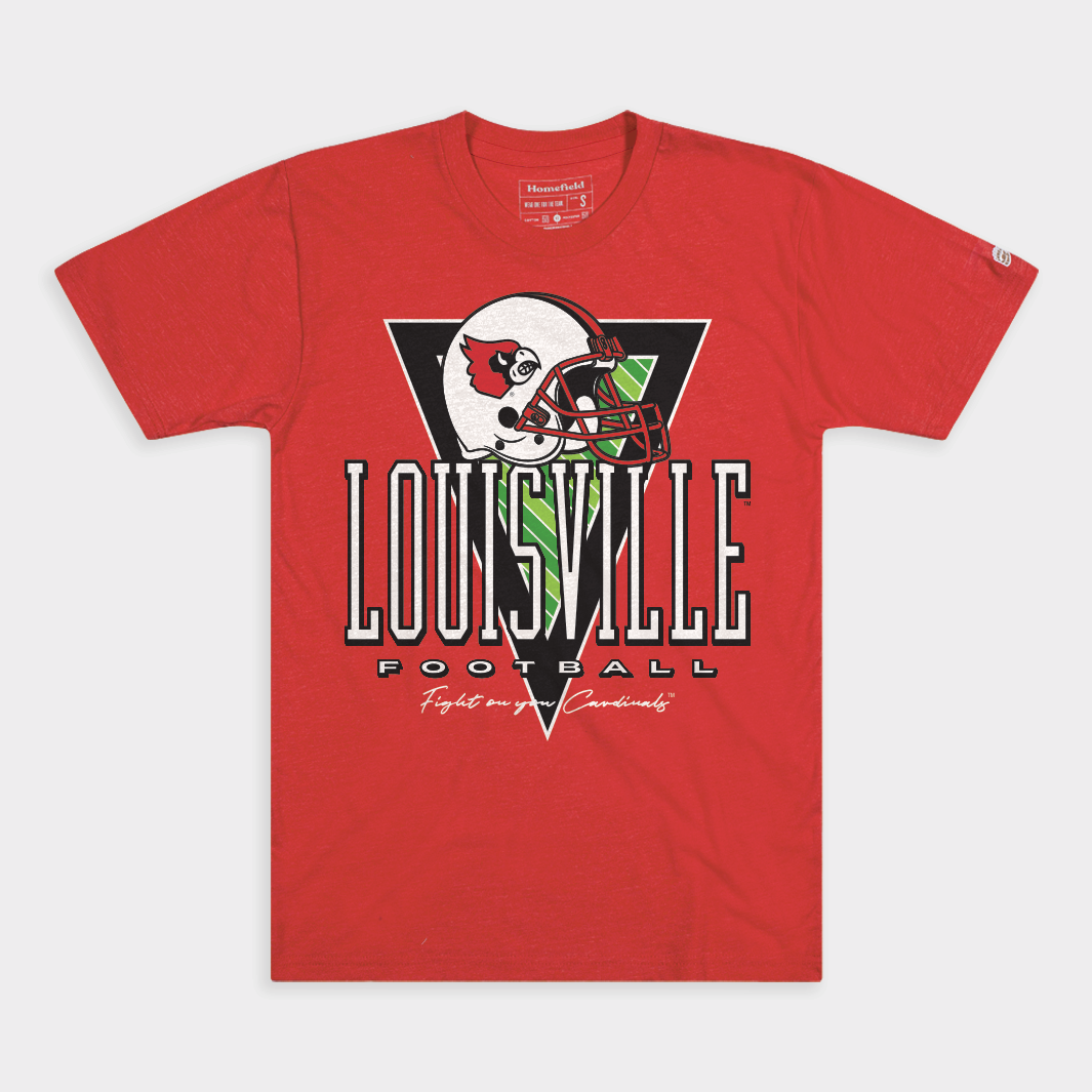 Louisville Cardinals Football Helmet Tee