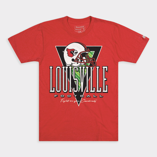 Louisville Cardinals Football Helmet Tee