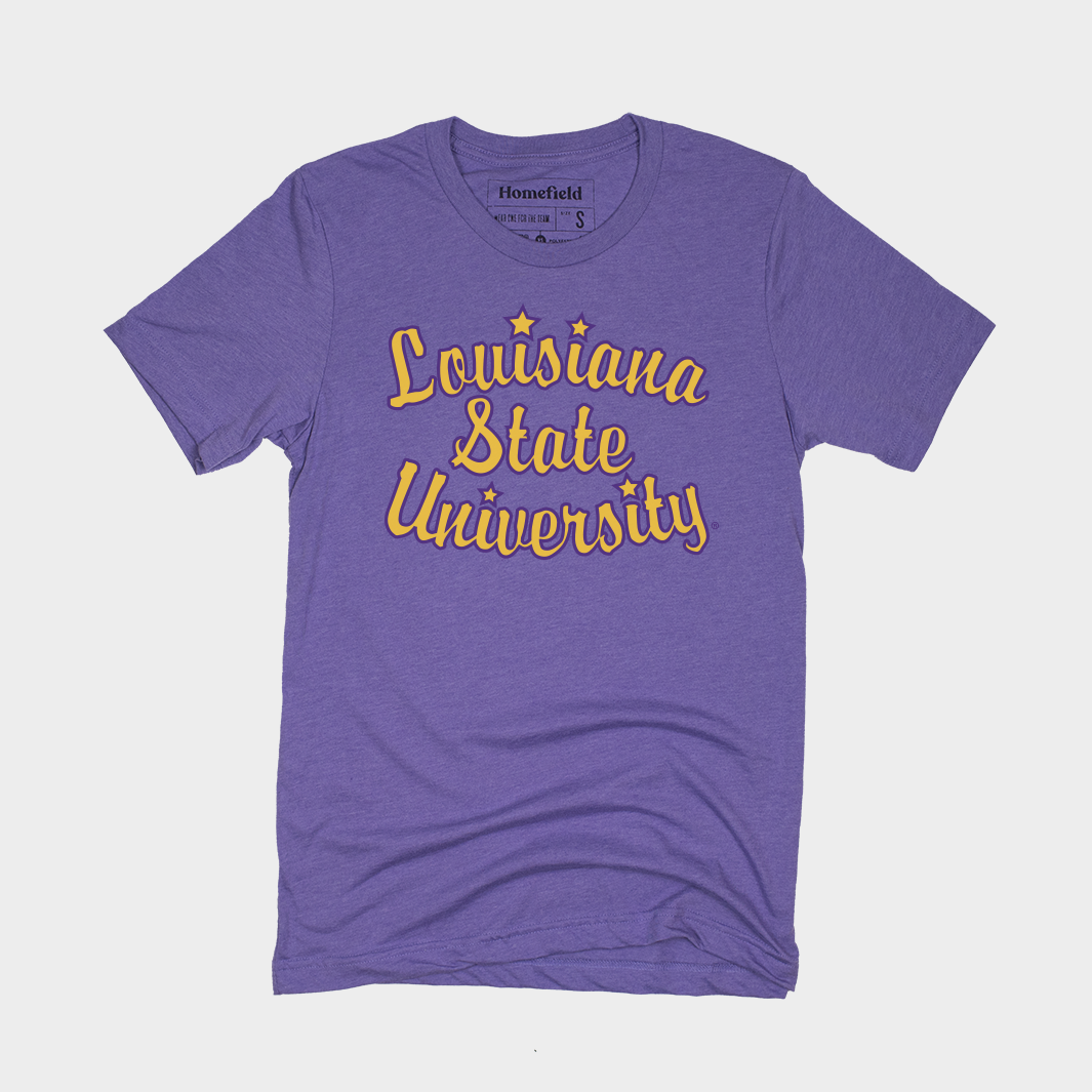 Retro Louisiana State University Script Tee